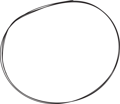 Hand drawn circle highlighting png