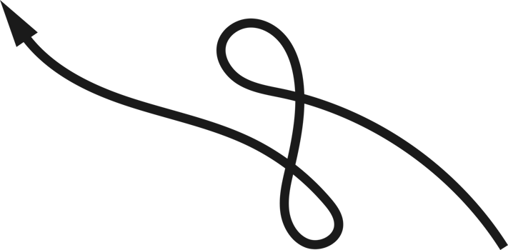 Hand drawn curved arrow shape. Arrow line png