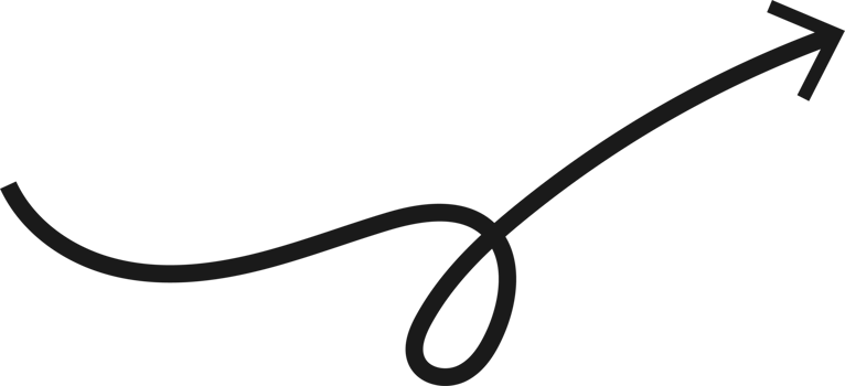 Hand drawn curved arrow shape. Arrow line png