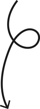 Hand drawn curved arrow shape. Arrow line png