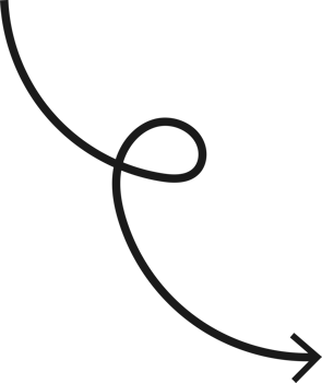 Hand drawn curved arrow shape. Arrow line png