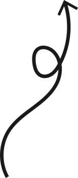 Hand drawn curved arrow shape. Arrow line png