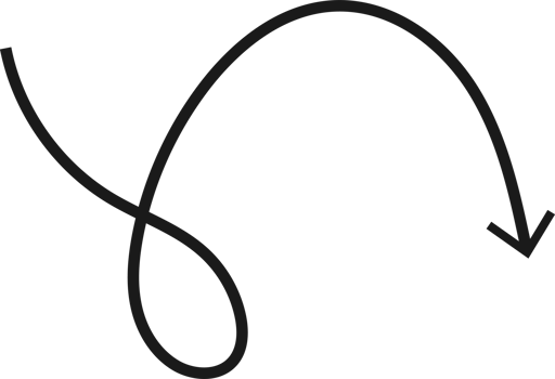 Hand drawn curved arrow shape. Arrow line png