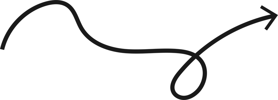 Hand drawn curved arrow shape. Arrow line png