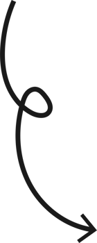 Hand drawn curved arrow shape. Arrow line png