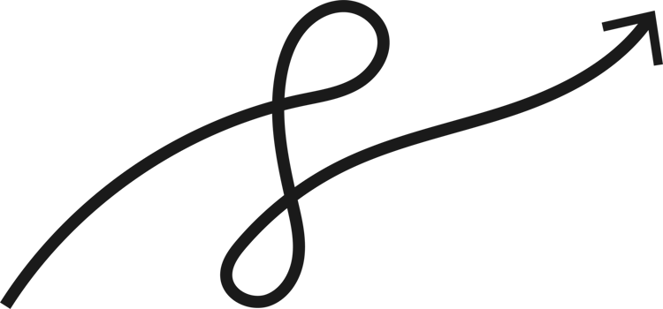 Hand drawn curved arrow shape. Arrow line png