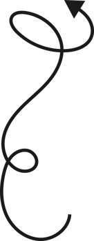 Hand drawn curved arrow shape. Arrow line png