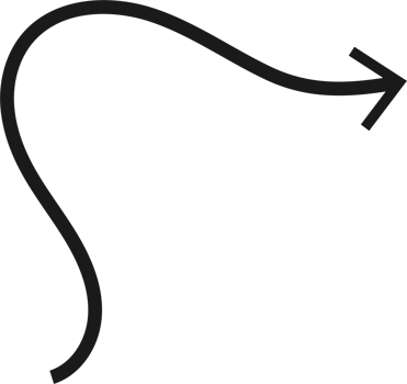 Hand drawn curved arrow shape. Arrow line png
