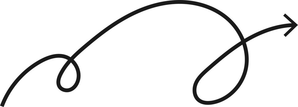 Hand drawn curved arrow shape. Arrow line png