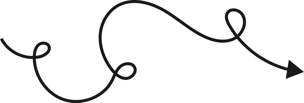 Hand drawn curved arrow shape. Arrow line png