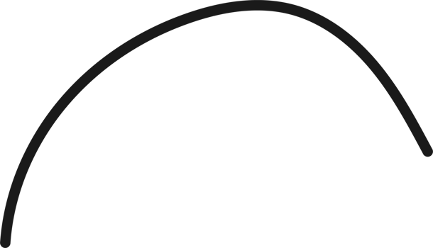 Hand drawn curved line shape. Curved line icon png