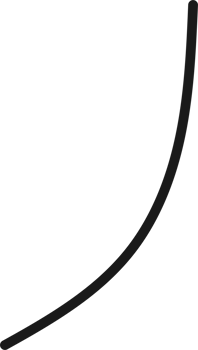 Hand drawn curved line shape. Curved line icon png