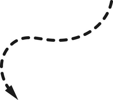 Hand drawn dotted arrow shape png