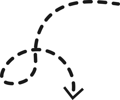Hand drawn dashed arrow shape png