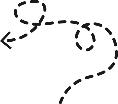 Hand drawn dashed arrow shape png