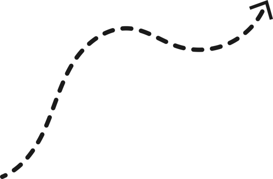 Hand drawn dashed arrow shape png