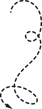 Hand drawn dashed arrow shape png