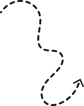 Hand drawn dashed arrow shape png