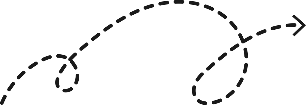 Hand drawn dashed arrow shape png