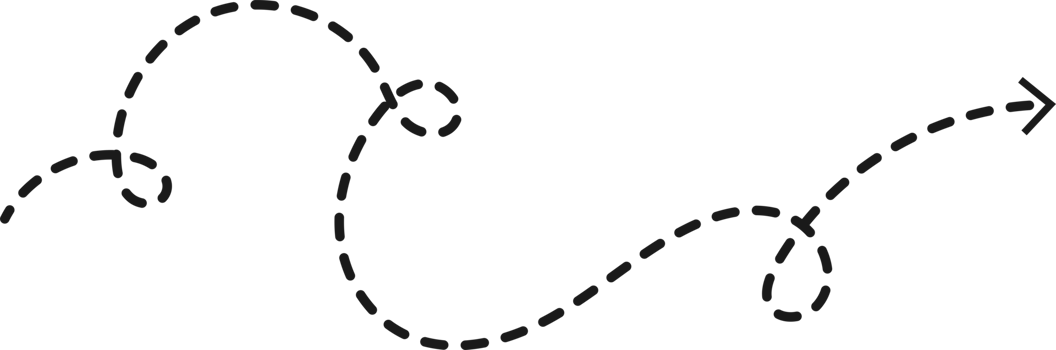 Hand drawn dotted arrow shape png