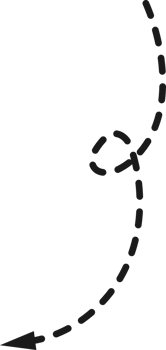 Hand drawn dotted arrow shape png