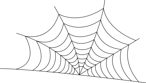 Hand drawn spider web icon png