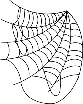 Hand drawn spider web icon png
