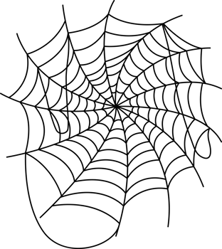 Hand drawn spider web icon png