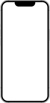Realistic Smartphone Interface, High Quality Mobile Phone Front View, Empty Screen Mockup png