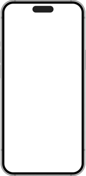 Realistic Smartphone Interface, High Quality Mobile Phone Front View, Empty Screen Mockup png