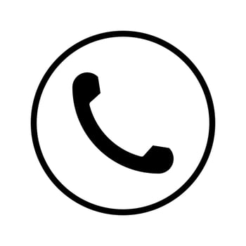 phone icon vector isolated for any purposes