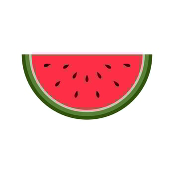 Fresh Watermelon Vector Isolated on white background