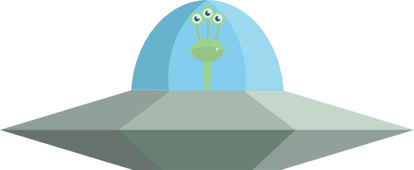 alien design illustration isolated on transparent background png