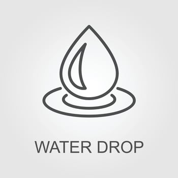 drops icon. Vector illustration EPS 10.
