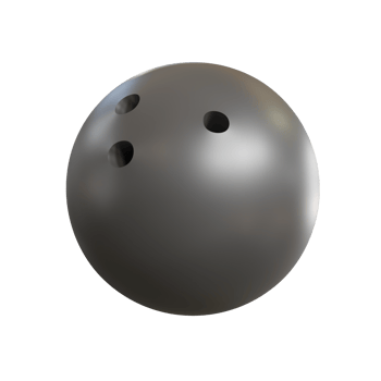 Bowling ball. 3e render png