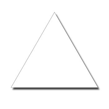 Geometric shape with shadow png