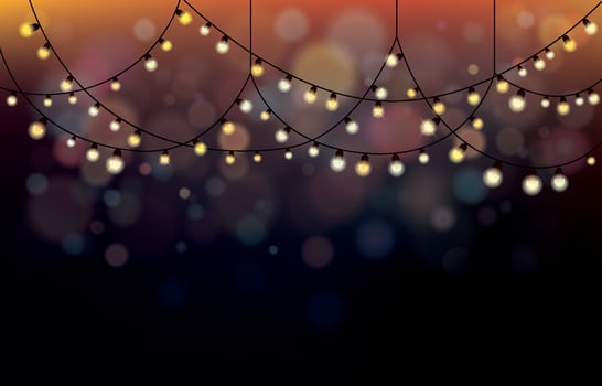 Fairy Light Background Concept vector