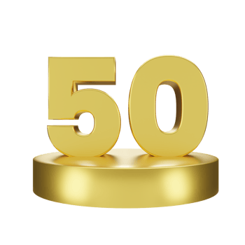 number 50 on the golden podium png