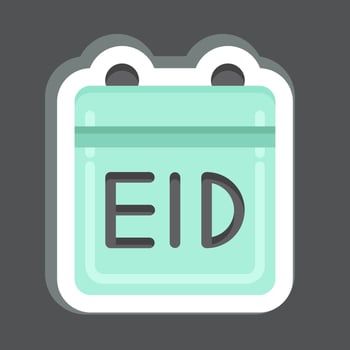 Icon Calendar. related to Eid Al Fitr symbol. islamic. ramadhan. simple illustration vector