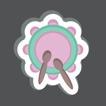 Icon Drum. related to Eid Al Fitr symbol. islamic. ramadhan. simple illustration vector
