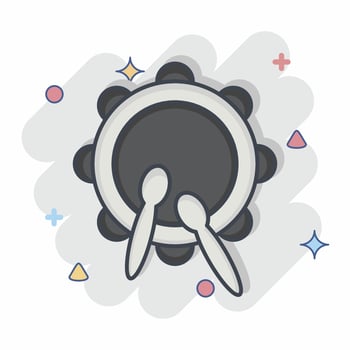 Icon Drum. related to Eid Al Fitr symbol. islamic. ramadhan. simple illustration vector