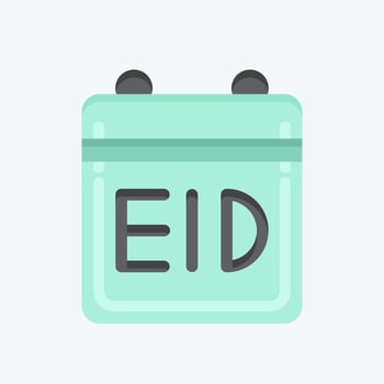 Icon Calendar. related to Eid Al Fitr symbol. islamic. ramadhan. simple illustration vector