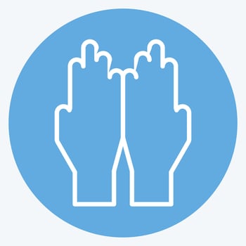 Icon Dua. related to Eid Al Fitr symbol. islamic. ramadhan. simple illustration vector