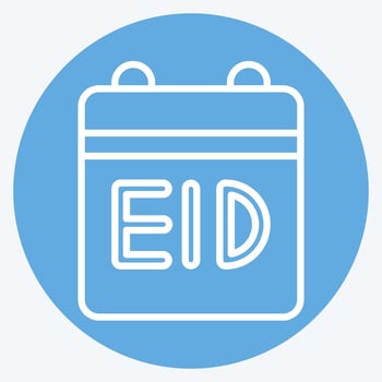 Icon Calendar. related to Eid Al Fitr symbol. islamic. ramadhan. simple illustration vector