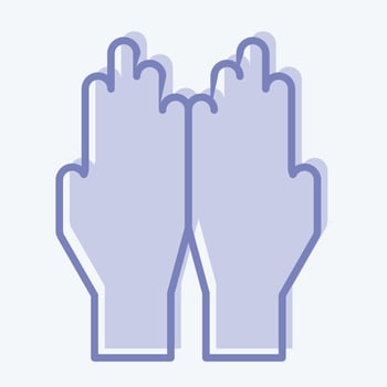 Icon Dua. related to Eid Al Fitr symbol. islamic. ramadhan. simple illustration vector