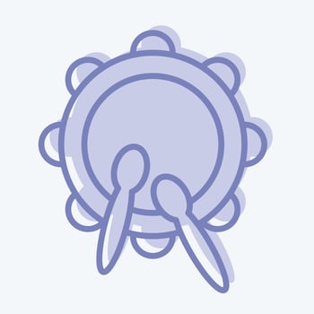 Icon Drum. related to Eid Al Fitr symbol. islamic. ramadhan. simple illustration vector