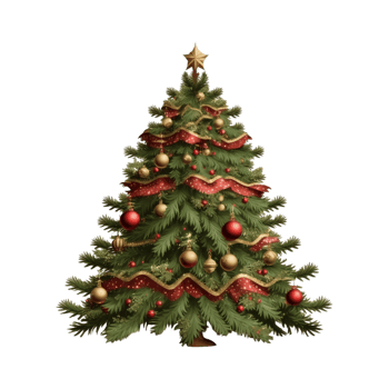 Beautiful Christmas Elements With Christmas Trees png