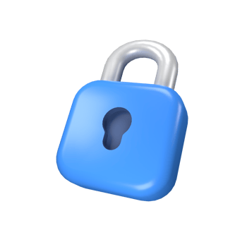 Padlock 3D illustration png