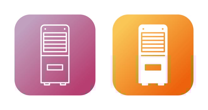 Mobile Air Conditioner Vector Icon