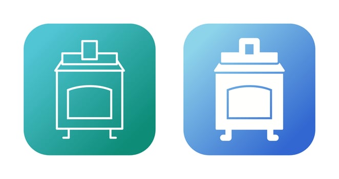 Coal Furnace Vector Icon